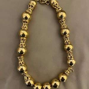 Vintage Monet Gold Tone Necklace